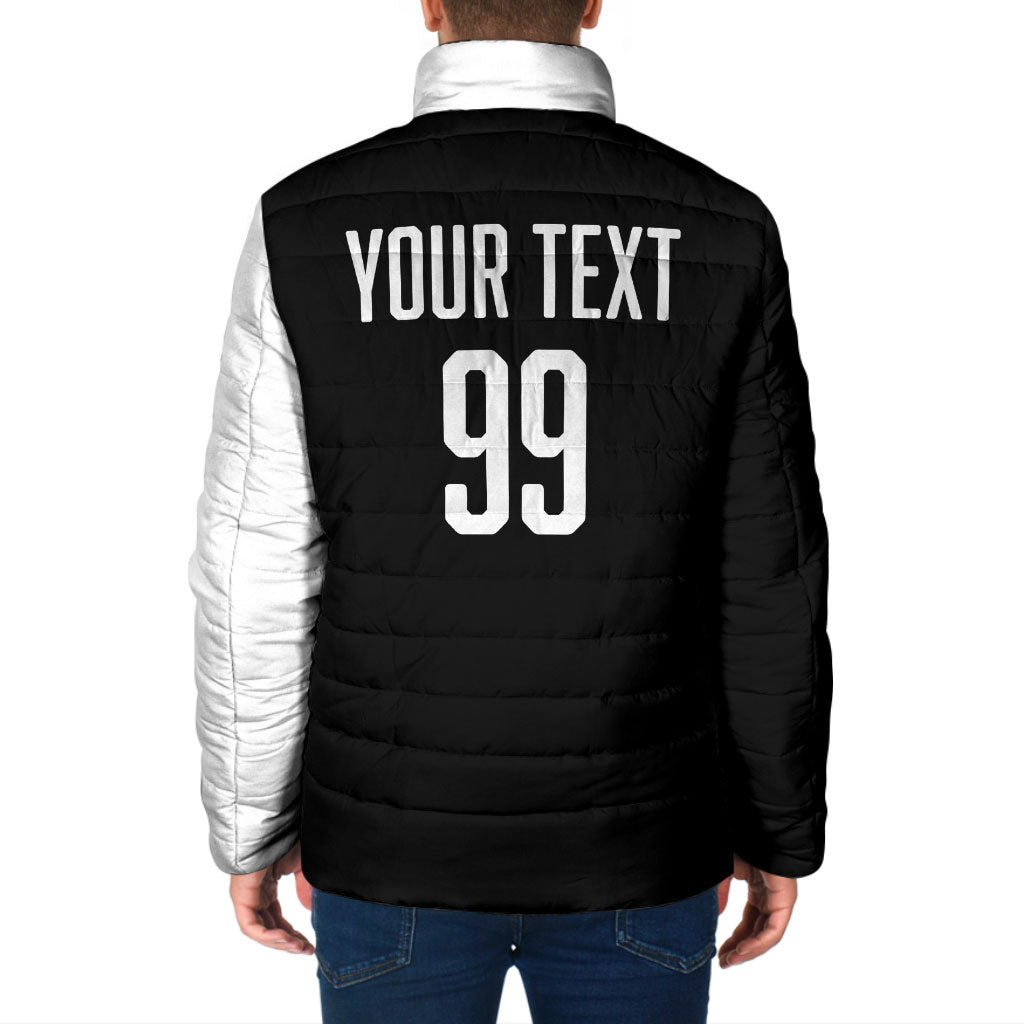 Custom Aotearoa Rugby League Padded Jacket Kiwi Haka and Fern - Sporty Style