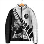 Custom Aotearoa Rugby League Padded Jacket Kiwi Haka and Fern - Sporty Style