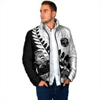 Custom Aotearoa Rugby League Padded Jacket Kiwi Haka and Fern - Sporty Style