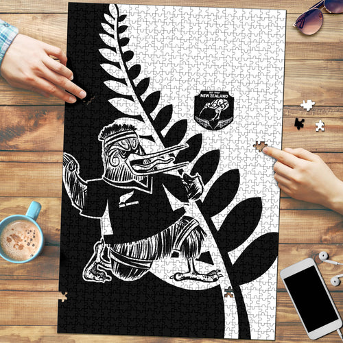 Aotearoa Rugby League Puzzle Kiwi Haka and Fern - Sporty Style
