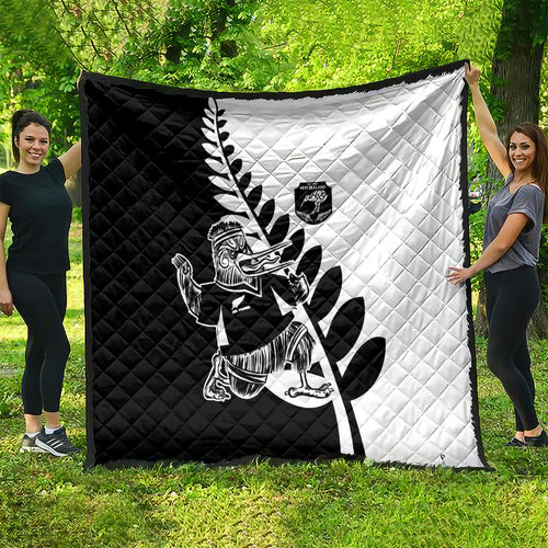 Aotearoa Rugby League Quilt Kiwi Haka and Fern - Sporty Style