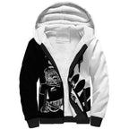Custom Aotearoa Rugby League Sherpa Hoodie Kiwi Haka and Fern - Sporty Style