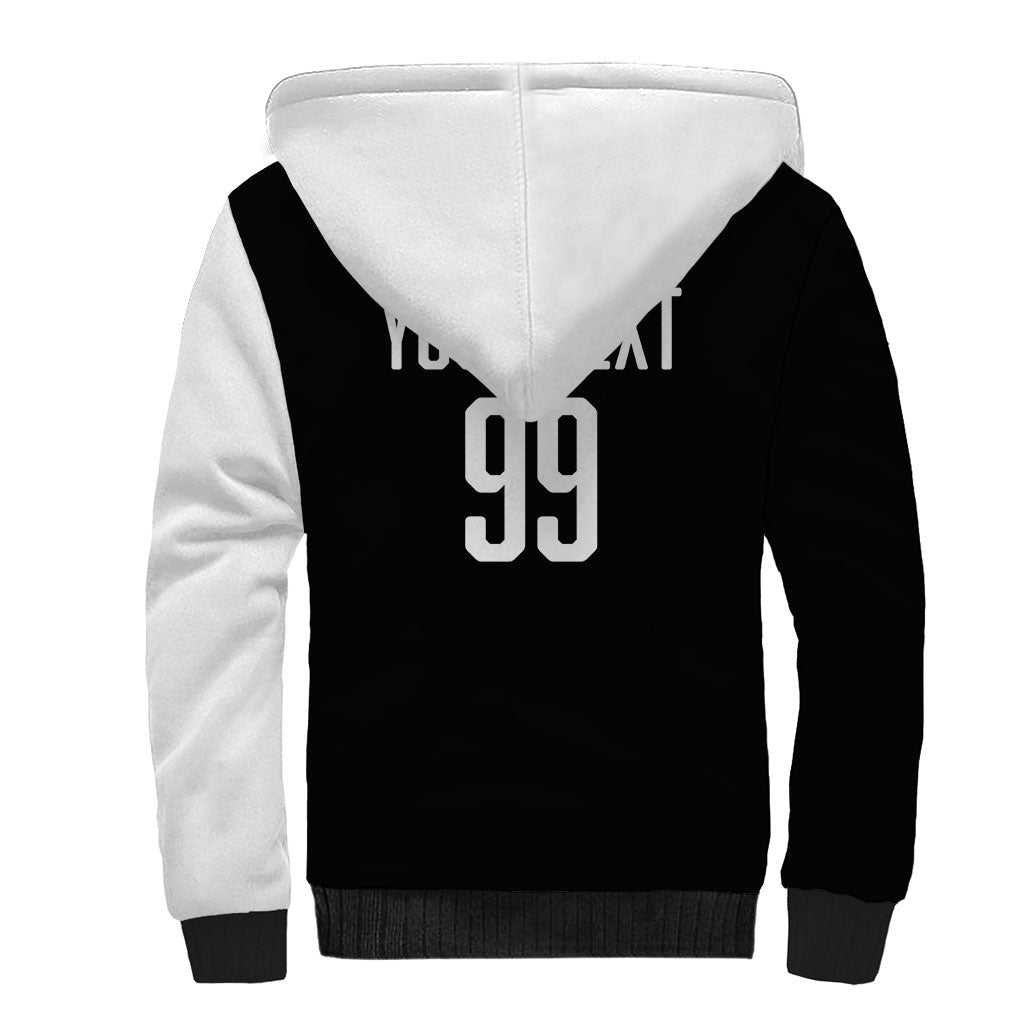 Custom Aotearoa Rugby League Sherpa Hoodie Kiwi Haka and Fern - Sporty Style