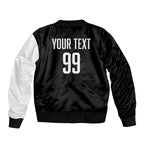Custom Aotearoa Rugby League Sleeve Zip Bomber Jacket Kiwi Haka and Fern - Sporty Style