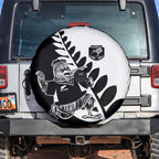 Aotearoa Rugby League Spare Tire Cover Kiwi Haka and Fern - Sporty Style