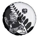 Aotearoa Rugby League Spare Tire Cover Kiwi Haka and Fern - Sporty Style