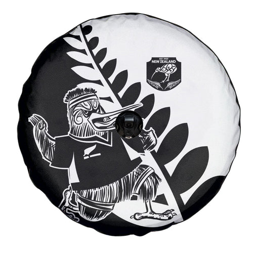 Aotearoa Rugby League Spare Tire Cover Kiwi Haka and Fern - Sporty Style