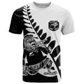Custom Aotearoa Rugby League T Shirt Kiwi Haka and Fern - Sporty Style