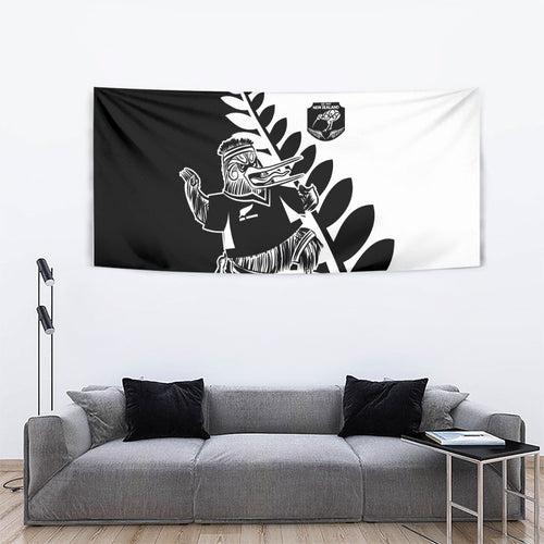 Aotearoa Rugby League Tapestry Kiwi Haka and Fern - Sporty Style