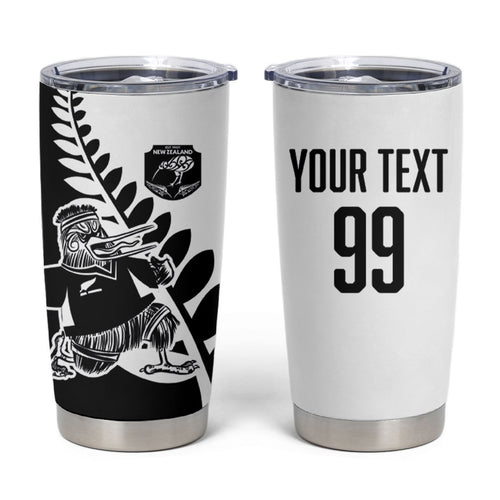 Custom Aotearoa Rugby League Tumbler Cup Kiwi Haka and Fern - Sporty Style