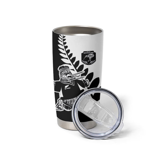 Custom Aotearoa Rugby League Tumbler Cup Kiwi Haka and Fern - Sporty Style