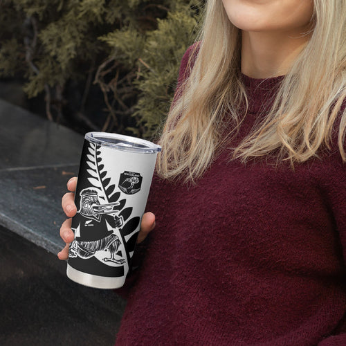 Custom Aotearoa Rugby League Tumbler Cup Kiwi Haka and Fern - Sporty Style