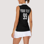 Custom Aotearoa Rugby League Women Sleeveless Polo Shirt Kiwi Haka and Fern - Sporty Style