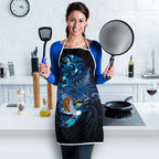 Aotearoa Matariki Apron Maori Tribal with Silver Fern and Tui Bird Galaxy Style - Aussie Hoodie