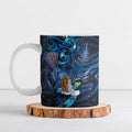 Aotearoa Matariki Ceramic Mug Maori Tribal with Silver Fern and Tui Bird Galaxy Style - Aussie Hoodie