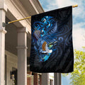 Aotearoa Matariki Garden Flag Maori Tribal with Silver Fern and Tui Bird Galaxy Style - Aussie Hoodie