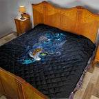 Aotearoa Matariki Quilt Maori Tribal with Silver Fern and Tui Bird Galaxy Style - Aussie Hoodie