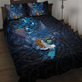 Aotearoa Matariki Quilt Bed Set Maori Tribal with Silver Fern and Tui Bird Galaxy Style - Aussie Hoodie