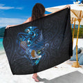 Aotearoa Matariki Sarong Maori Tribal with Silver Fern and Tui Bird Galaxy Style - Aussie Hoodie