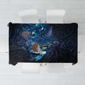 Aotearoa Matariki Tablecloth Maori Tribal with Silver Fern and Tui Bird Galaxy Style - Aussie Hoodie