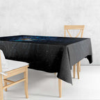 Aotearoa Matariki Tablecloth Maori Tribal with Silver Fern and Tui Bird Galaxy Style - Aussie Hoodie