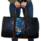 Aotearoa Matariki Travel Bag Maori Tribal with Silver Fern and Tui Bird Galaxy Style - Aussie Hoodie