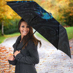 Aotearoa Matariki Umbrella Maori Tribal with Silver Fern and Tui Bird Galaxy Style - Aussie Hoodie