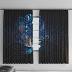Aotearoa Matariki Window Curtain Maori Tribal with Silver Fern and Tui Bird Galaxy Style - Aussie Hoodie