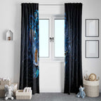 Aotearoa Matariki Window Curtain Maori Tribal with Silver Fern and Tui Bird Galaxy Style - Aussie Hoodie