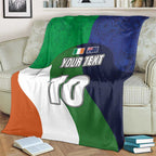 Custom Ireland and Australia Blanket Shamrocks and Aboriginal Art