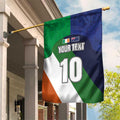 Custom Ireland and Australia Garden Flag Shamrocks and Aboriginal Art