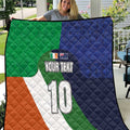 Custom Ireland and Australia Quilt Shamrocks and Aboriginal Art