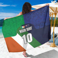 Custom Ireland and Australia Sarong Shamrocks and Aboriginal Art