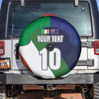 Custom Ireland and Australia Spare Tire Cover Shamrocks and Aboriginal Art