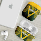 Australia Rugby Custom AirPods Case Aboriginal Art Sporty Style - Aussie Hoodie