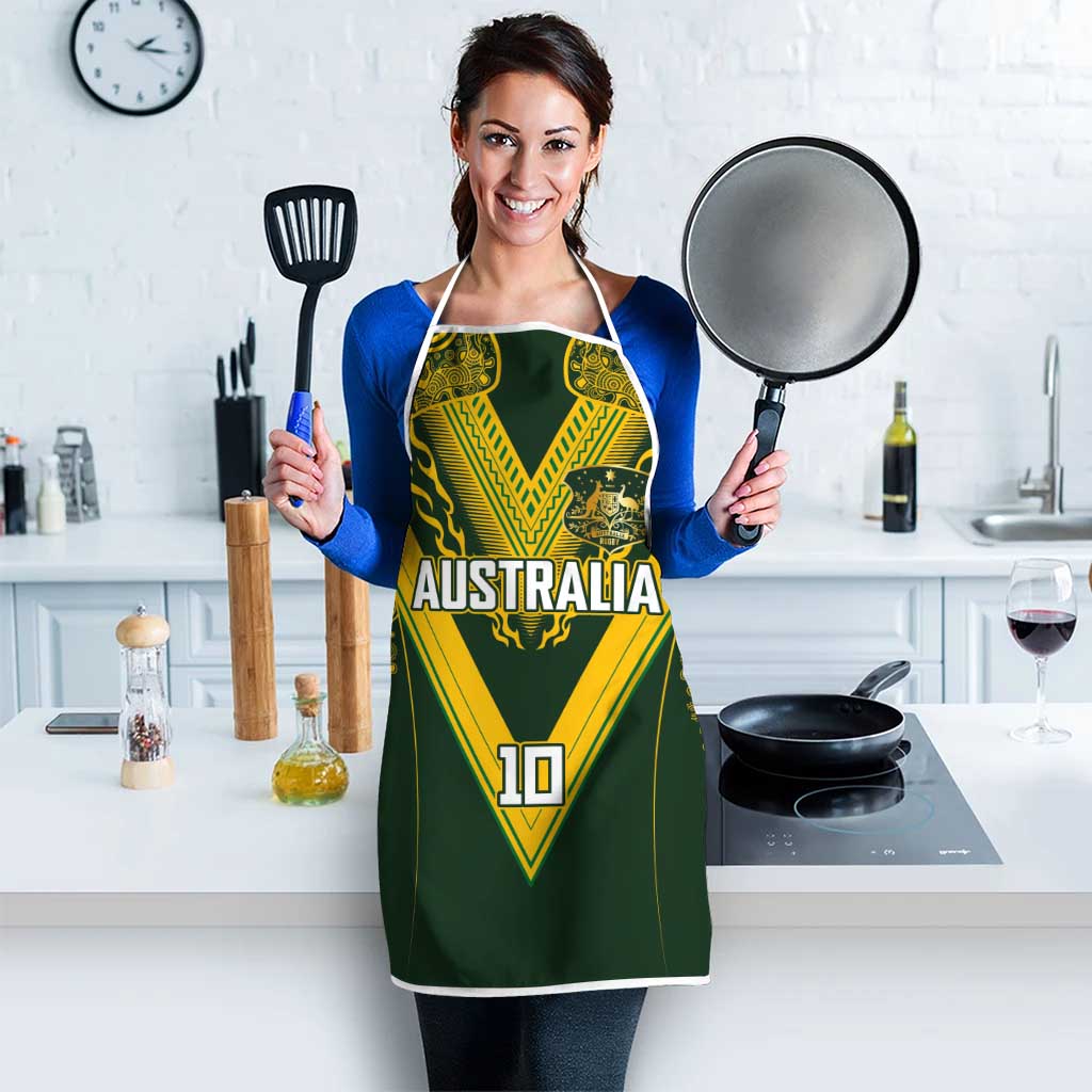 Australia Rugby Custom Apron Aboriginal Art Sporty Style - Aussie Hoodie
