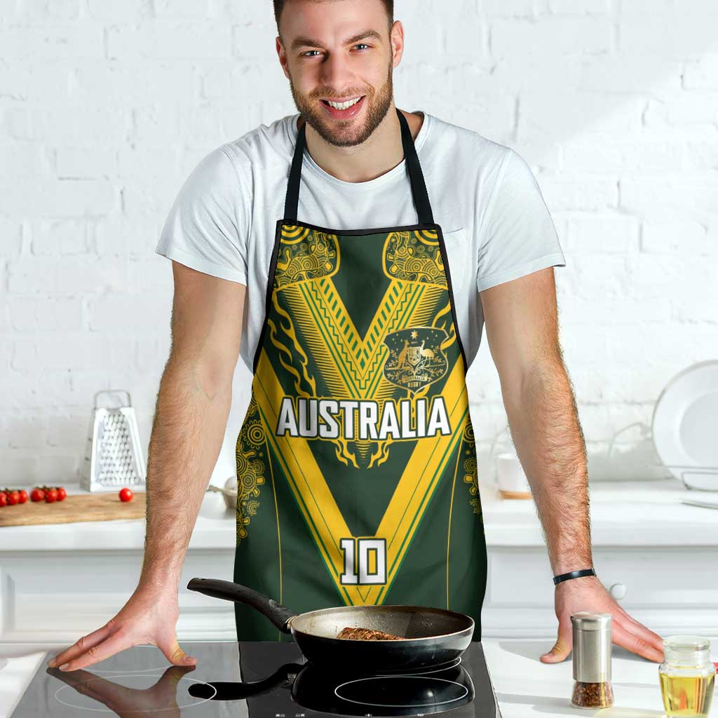 Australia Rugby Custom Apron Aboriginal Art Sporty Style - Aussie Hoodie