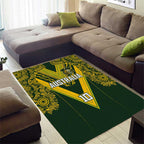 Australia Rugby Custom Area Rug Aboriginal Art Sporty Style - Aussie Hoodie