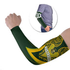Australia Rugby Custom Arm Sleeves Aboriginal Art Sporty Style - Aussie Hoodie