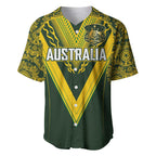Australia Rugby Custom Baseball Jersey Aboriginal Art Sporty Style - Aussie Hoodie
