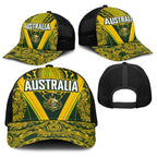 Australia Rugby Baseball Net Cap Aboriginal Art Sporty Style - Aussie Hoodie