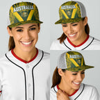 Australia Rugby Baseball Net Cap Aboriginal Art Sporty Style - Aussie Hoodie