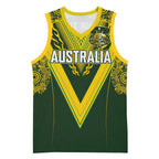 Australia Rugby Custom Basketball Jersey Aboriginal Art Sporty Style - Aussie Hoodie