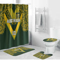 Australia Rugby Custom Bathroom Set Aboriginal Art Sporty Style - Aussie Hoodie