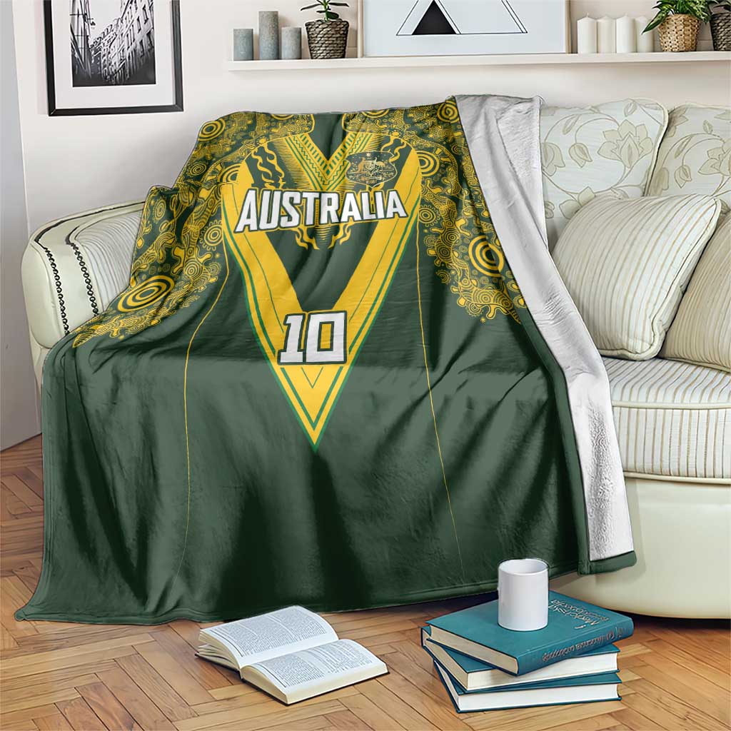 Australia Rugby Custom Blanket Aboriginal Art Sporty Style - Aussie Hoodie
