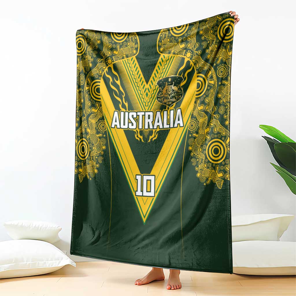 Australia Rugby Custom Blanket Aboriginal Art Sporty Style - Aussie Hoodie