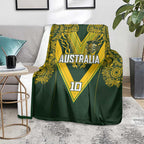 Australia Rugby Custom Blanket Aboriginal Art Sporty Style - Aussie Hoodie