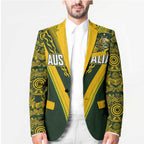 Australia Rugby Custom Blazer Aboriginal Art Sporty Style - Aussie Hoodie