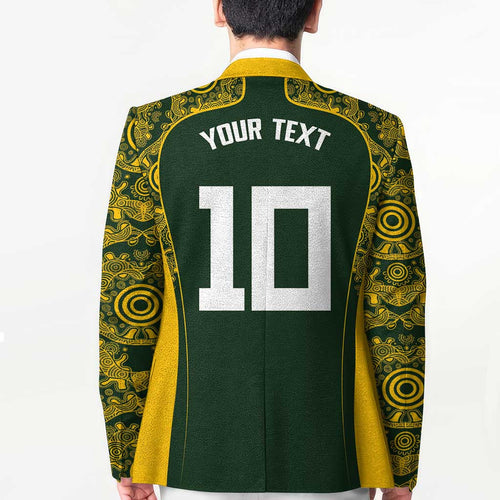 Australia Rugby Custom Blazer Aboriginal Art Sporty Style - Aussie Hoodie