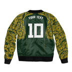 Australia Rugby Custom Bomber Jacket Aboriginal Art Sporty Style - Aussie Hoodie